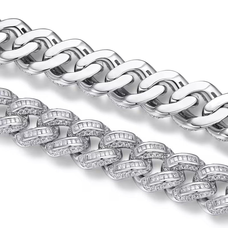 ASHGAN ÉCLAT – Moissanite Cuban Link Bracelet