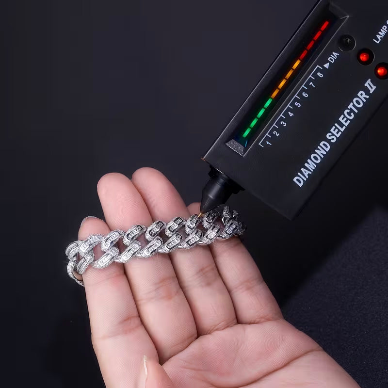 ASHGAN ÉCLAT – Moissanite Cuban Link Bracelet