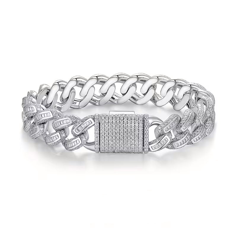 ASHGAN ÉCLAT – Moissanite Cuban Link Bracelet