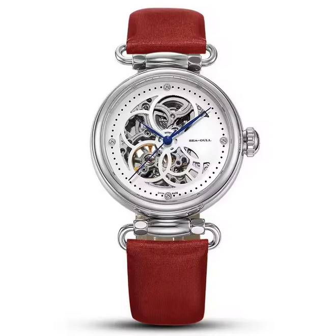 Seagull Automatic Men’s Watch – Sapphire Crystal, Leather Strap, ST16 Movement