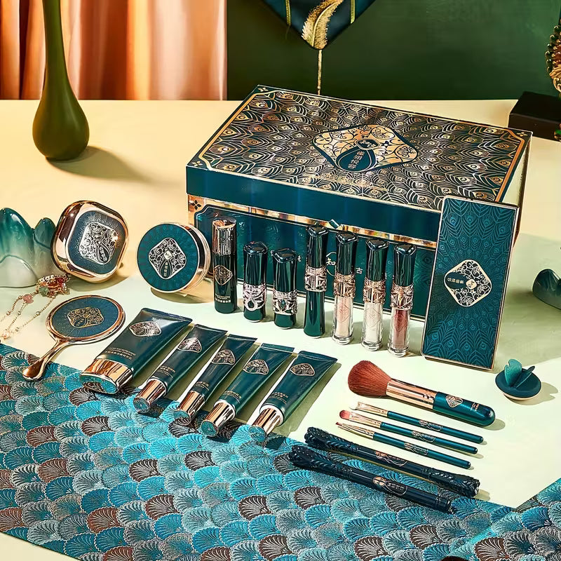 Queling Yuerong Ancient Beauty Makeup Set – 23-Piece Full Color Gift Box