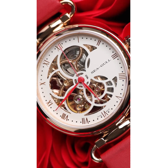 Seagull Automatic Men’s Watch – Sapphire Crystal, Leather Strap, ST16 Movement