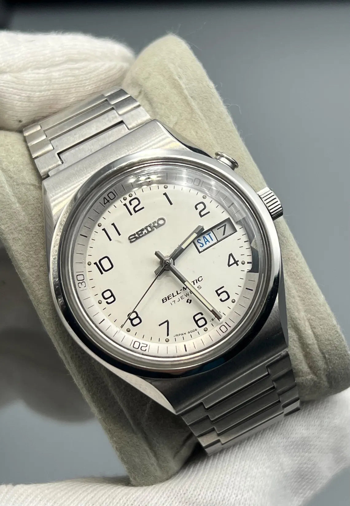 Vintage Seiko Bell-Matic Alarm Watch – 1970s