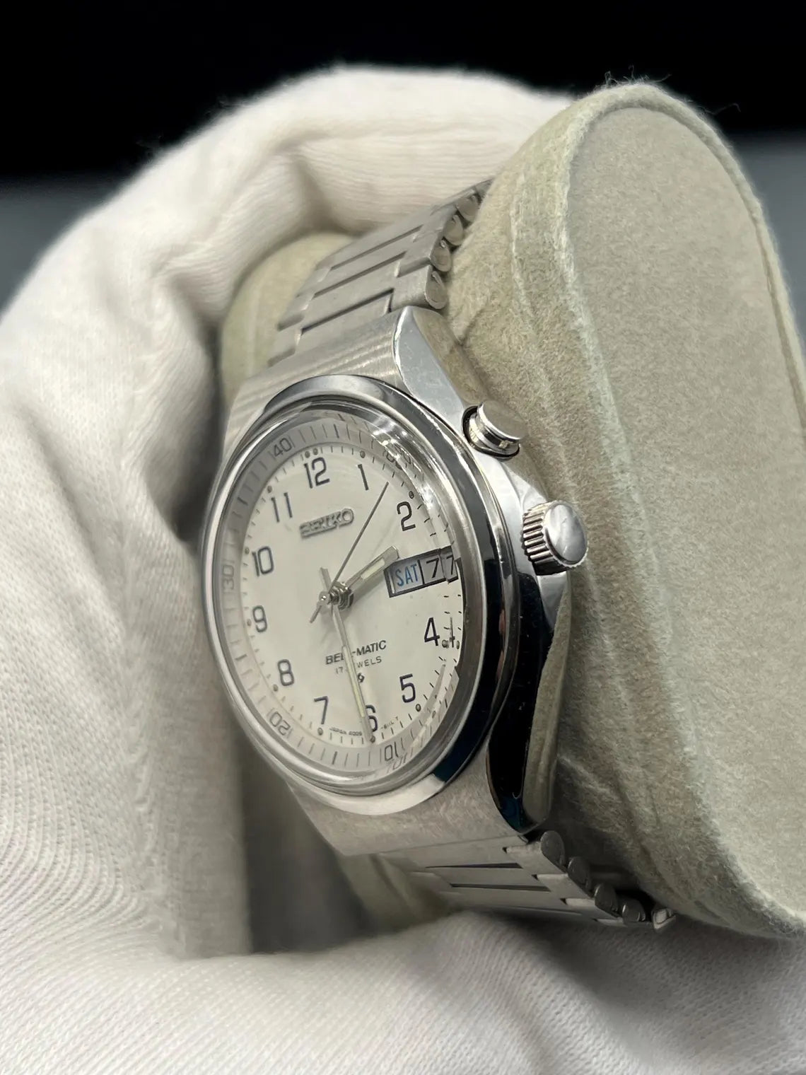 Vintage Seiko Bell-Matic Alarm Watch – 1970s