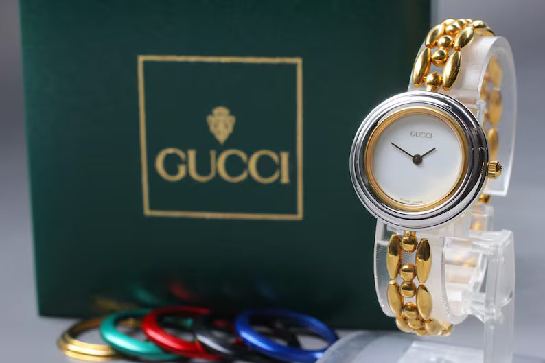 GUCCI Change Bezel 11/12.2 Vintage Women’s Watch – 1990s | Near Mint